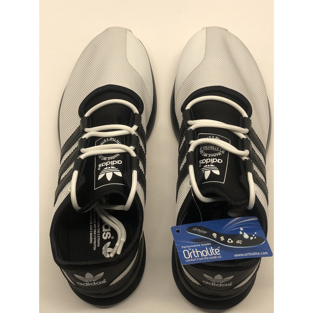 Adidas SL Rise Mens White Black Mesh Athletic Running Shoes Size 9 - Picture 2 of 12
